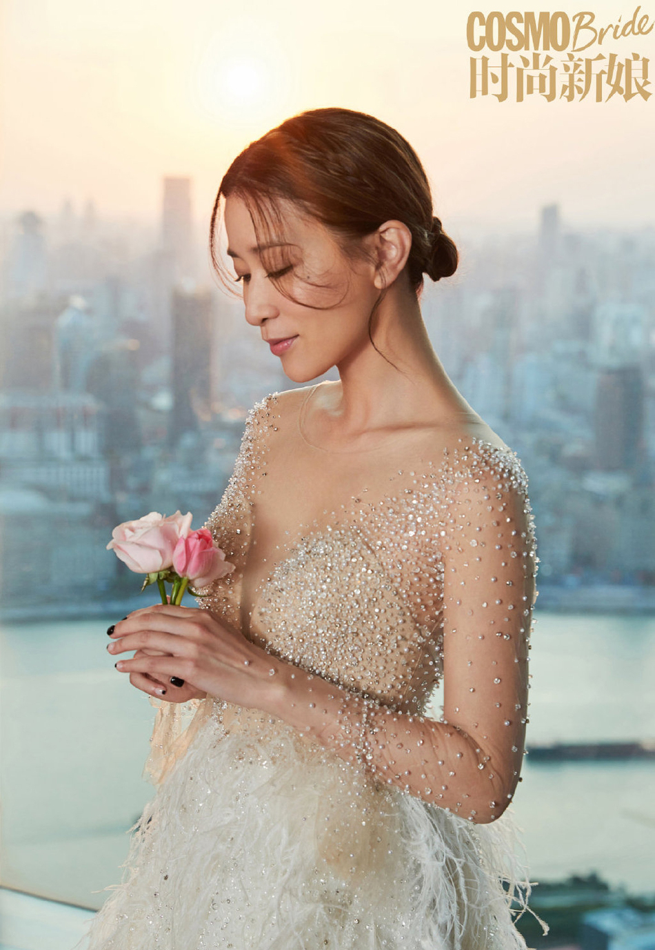 张馨予性感婚纱照高清写真图片图片