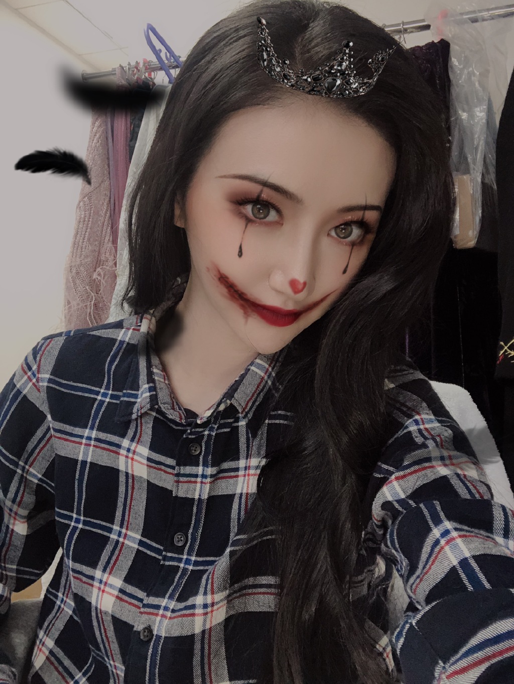 Angelababy杨颖万圣节鬼怪妆自拍图片图片