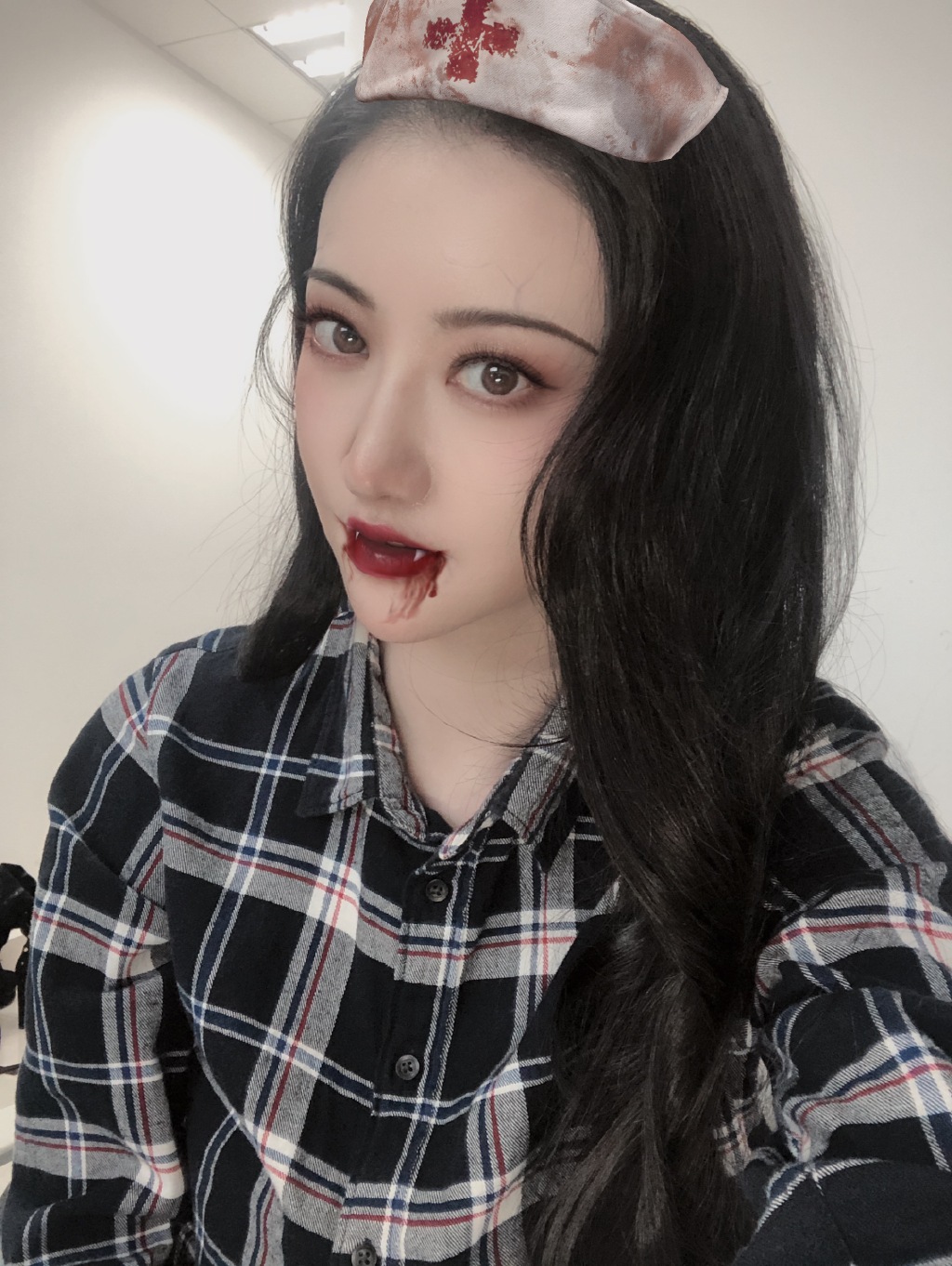 Angelababy杨颖万圣节鬼怪妆自拍图片图片