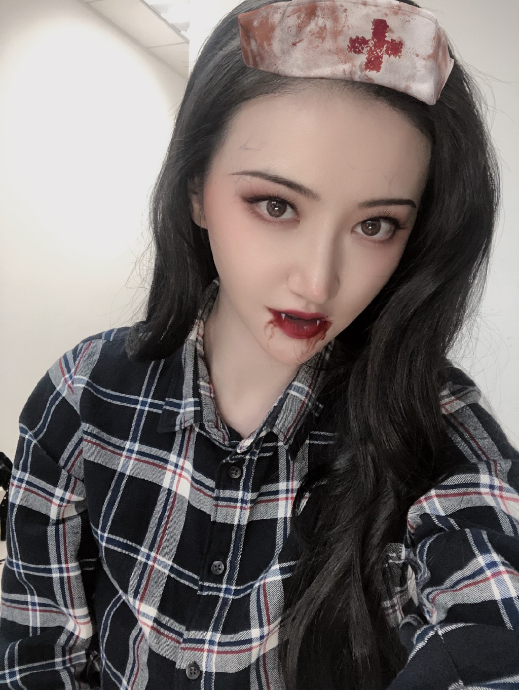 Angelababy杨颖万圣节鬼怪妆自拍图片图片