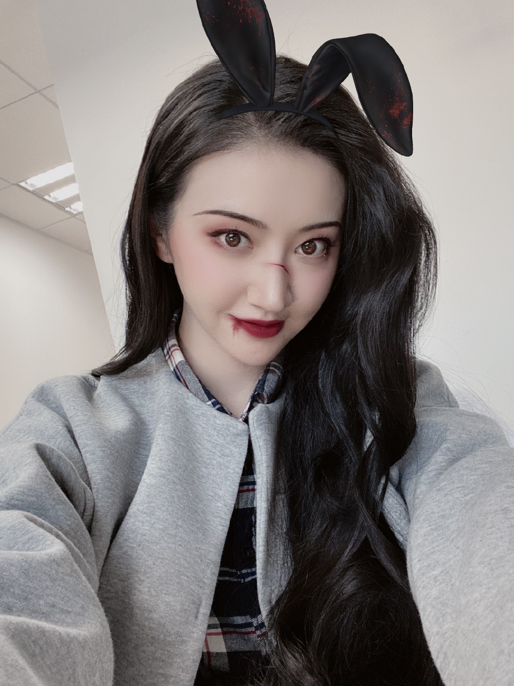 Angelababy杨颖万圣节鬼怪妆自拍图片图片