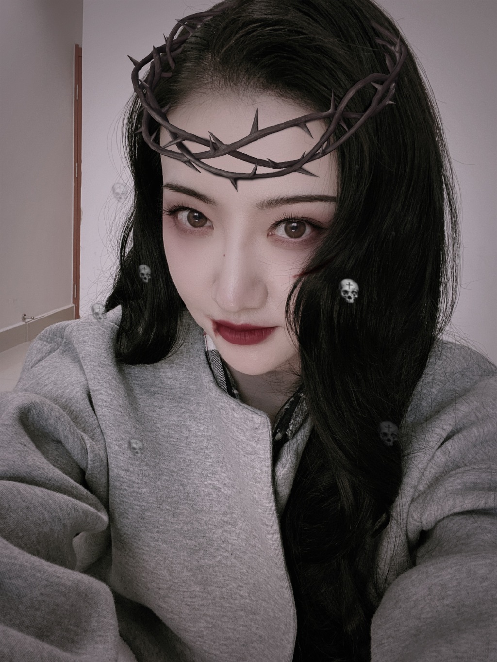 Angelababy杨颖万圣节鬼怪妆自拍图片图片