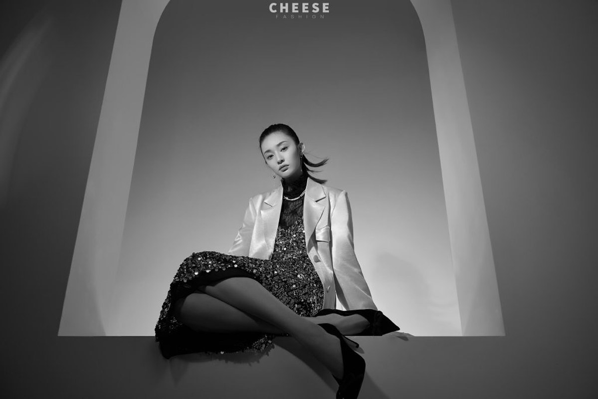 盖玥希黄裙优雅时尚写真图片图片