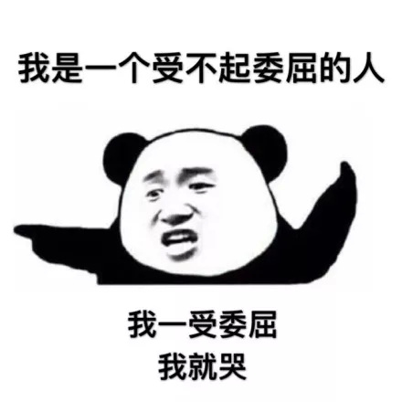 熊猫头清新情话表情包图片