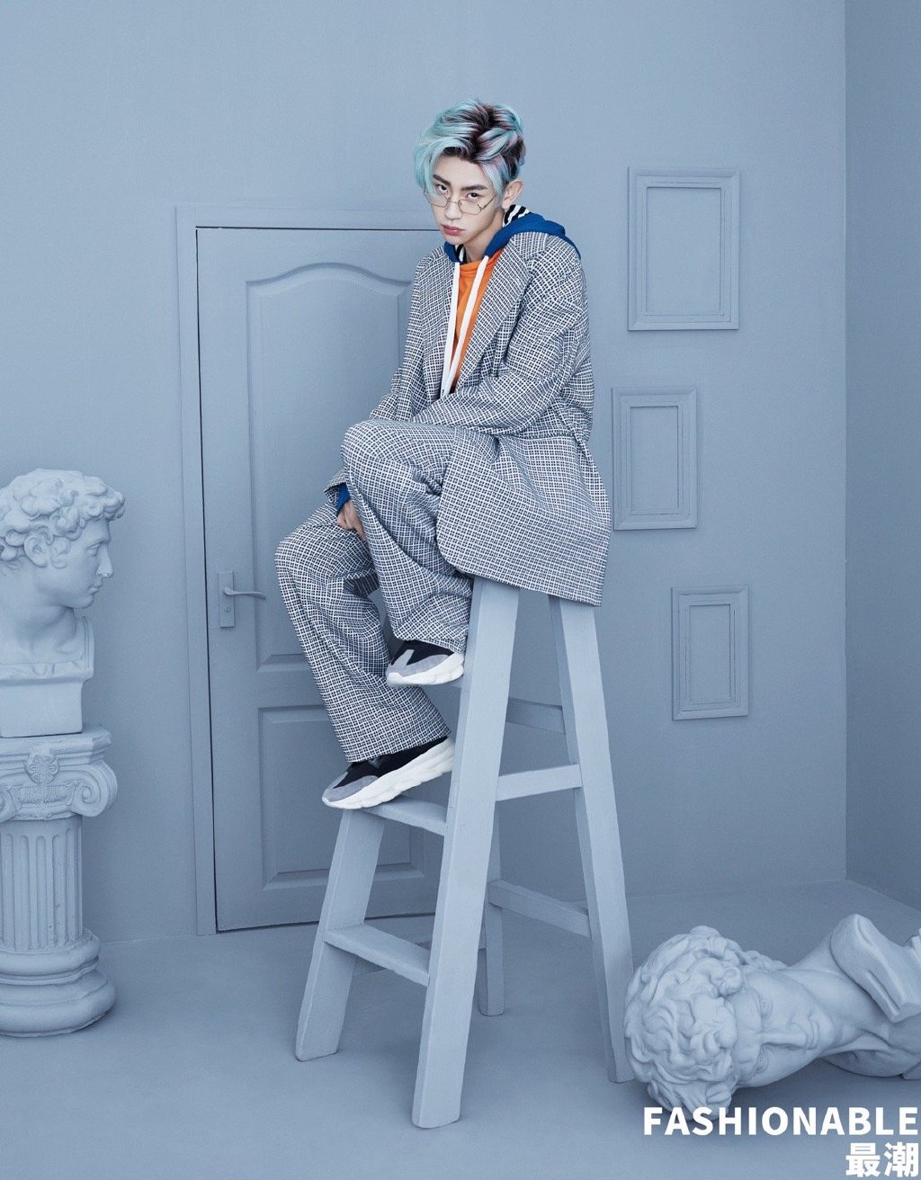 高清男明星小鬼王琳凯文艺时尚写真图片图片