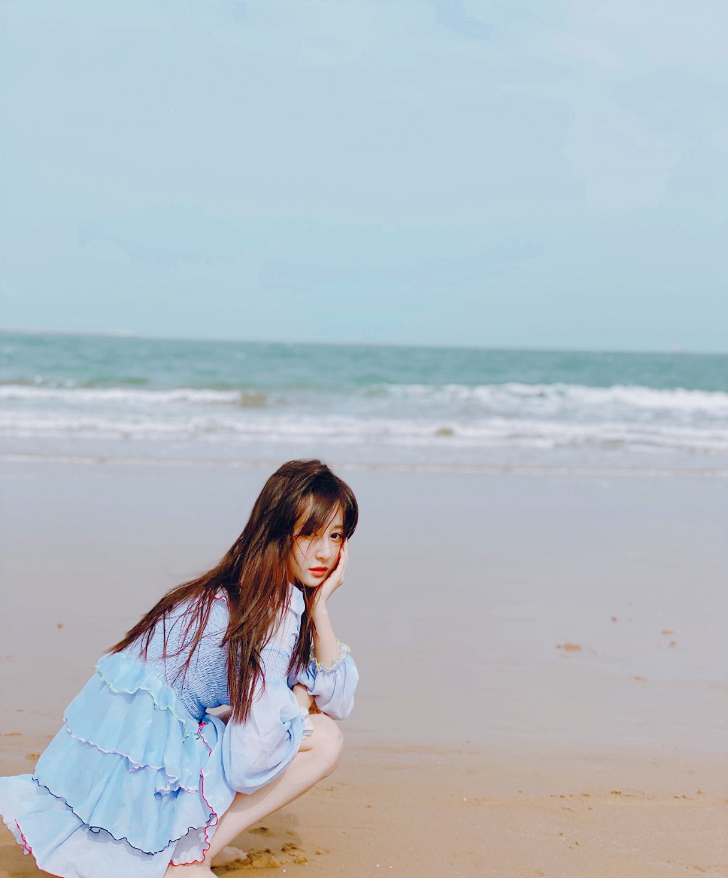 马泽涵清新甜美写真桌面壁纸图片