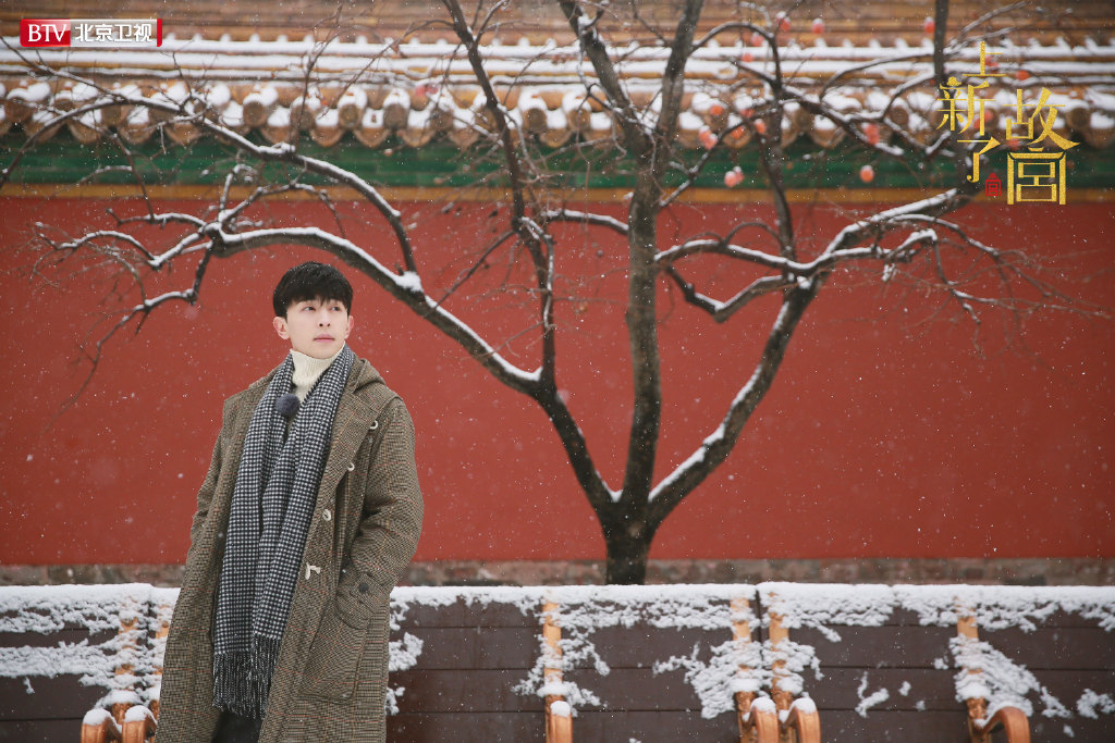 邓伦故宫雪景帅气写真图片图片