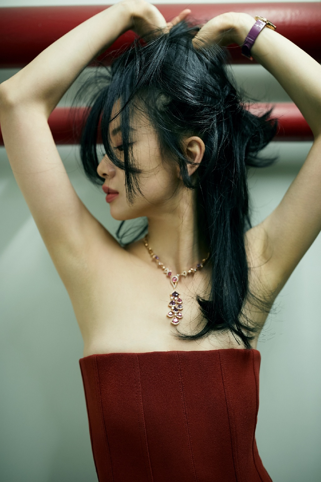 中国内地湖南长沙女演员李梦文艺优雅时尚街拍图片图片