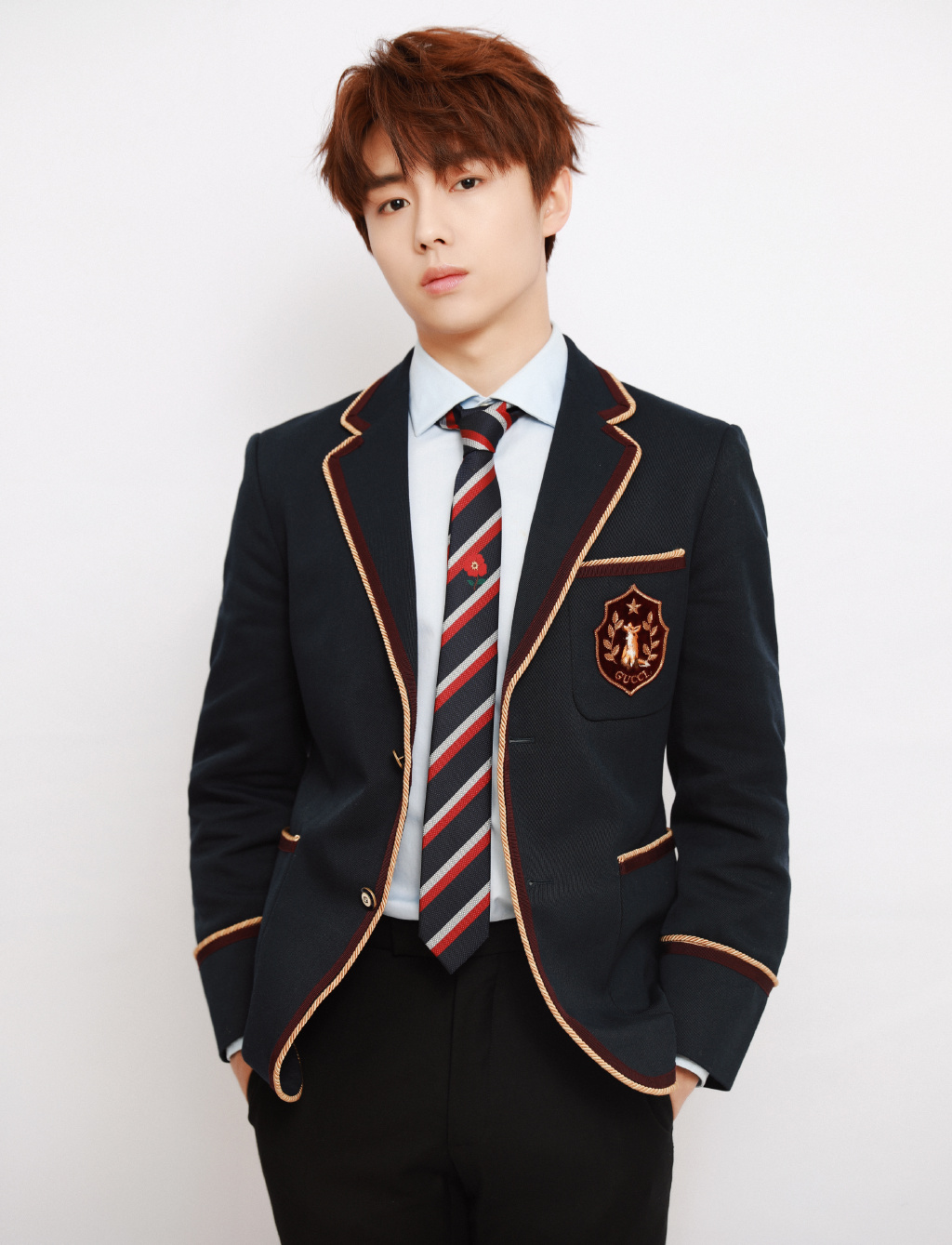 高清男星翟子路学院风帅气制服写真图片图片