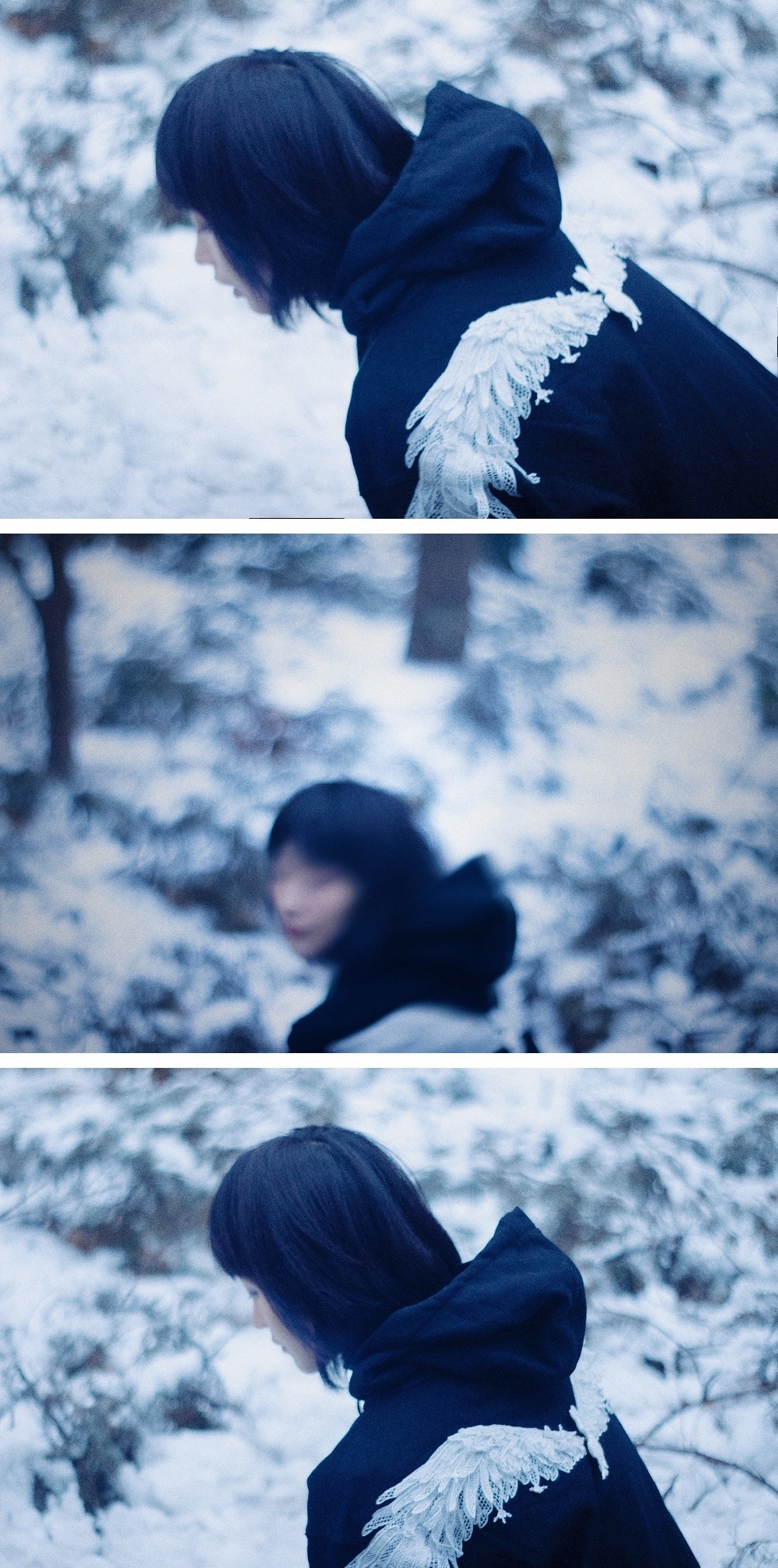 王丽坤清纯靓丽雪景写真图片图片