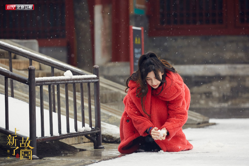 韩丹彤唯美气质雪景照图片图片