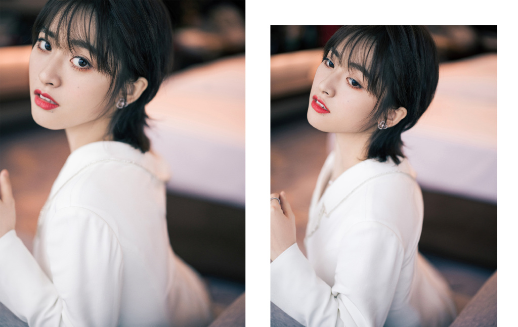 高清湖南省湘西吉首市美女沈梦辰抹胸性感唯美写真图片图片