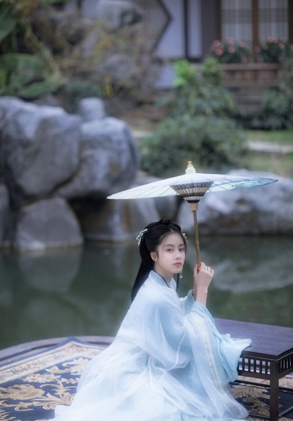 中国内地女广东陆丰模特章乐韵吊带裙迷人写真图片图片