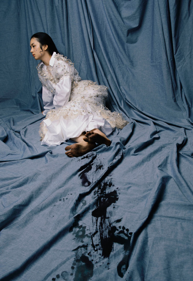 高清性感女星周也水滴妆时尚写真图片图片