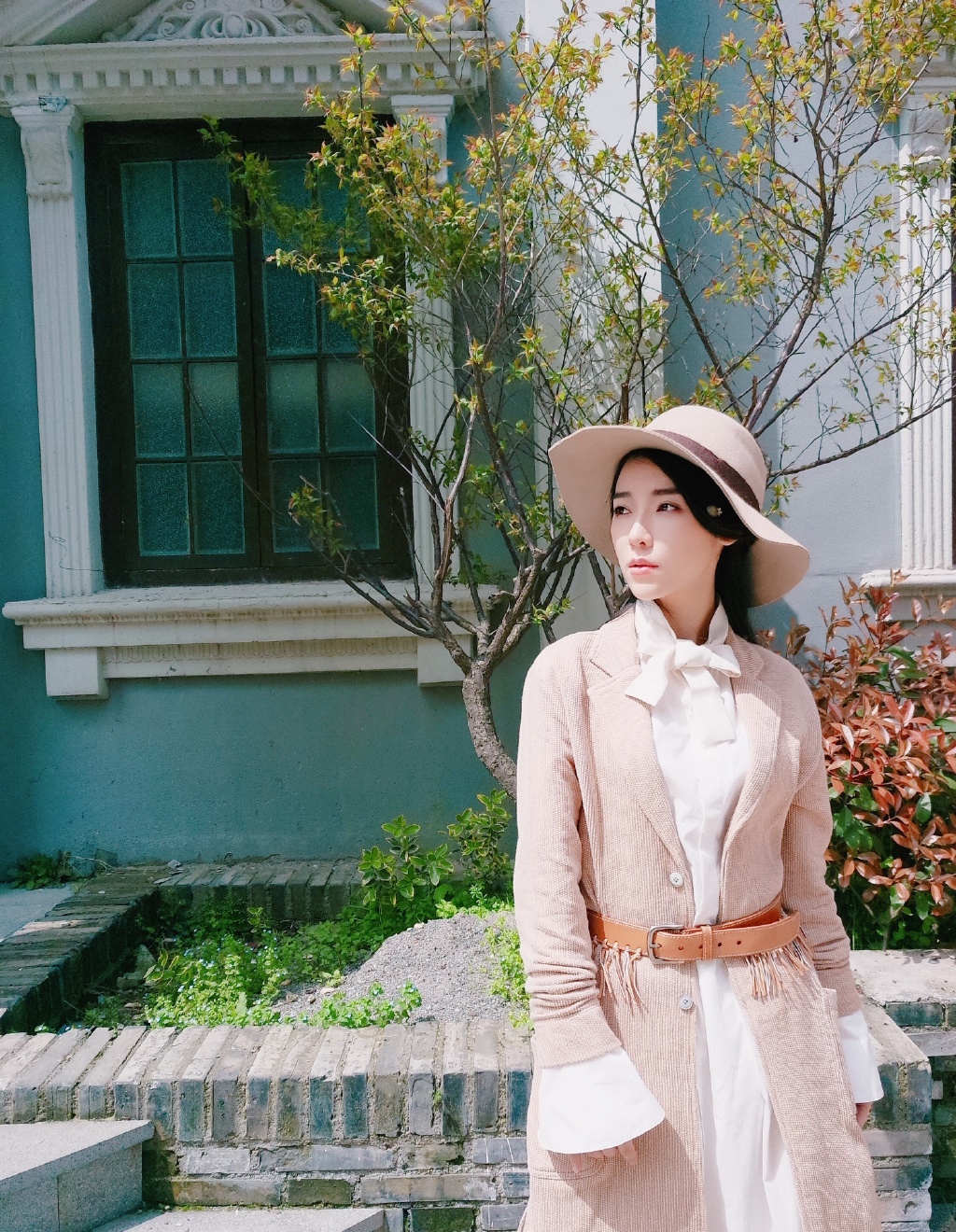 高清四川性感美女宁心时尚甜美街拍图片图片