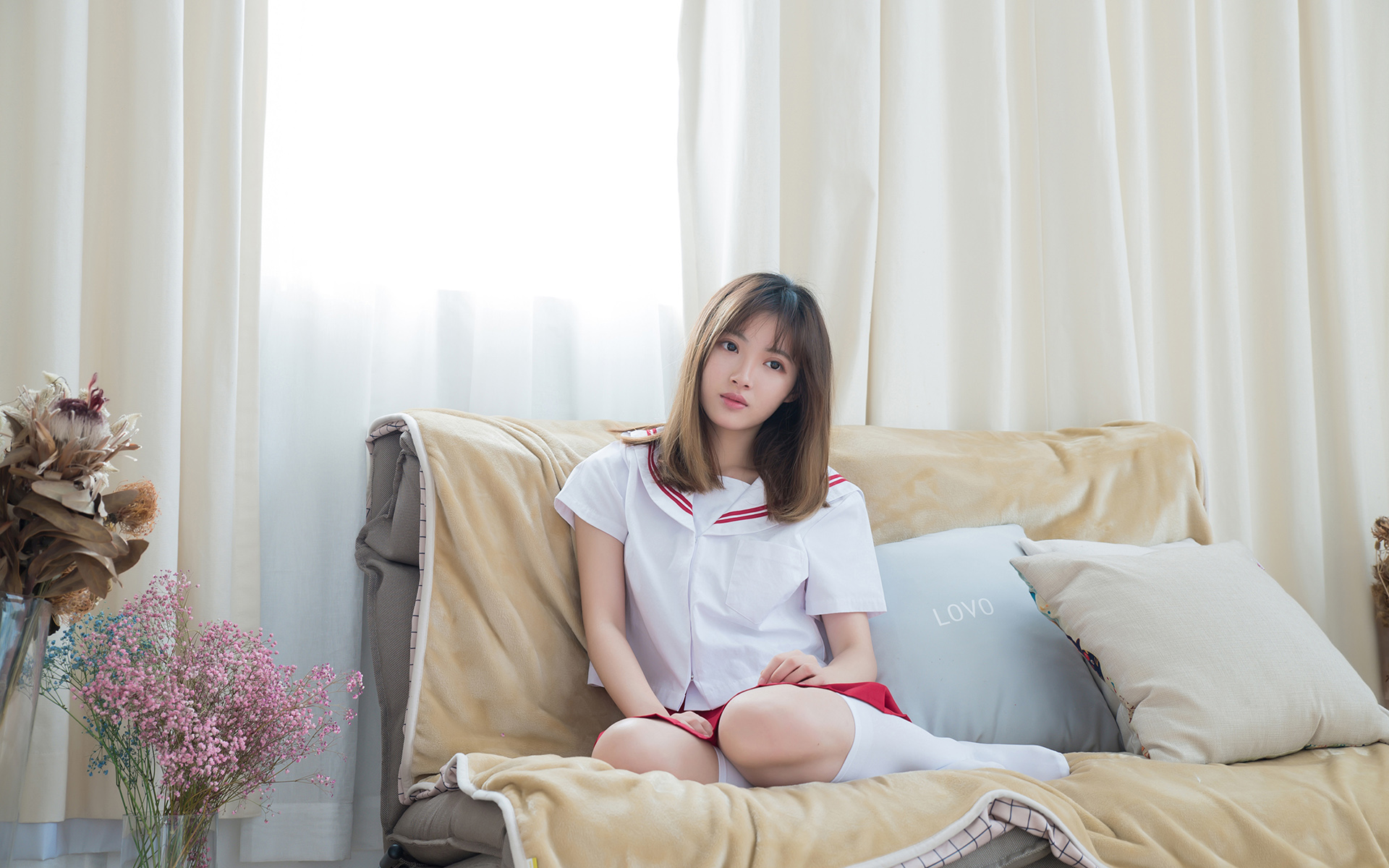 漂亮美女Vicni性感水手服肉丝美腿诱惑写真图片 漂亮美女Vicni性感水手服肉丝美腿诱惑写真图片