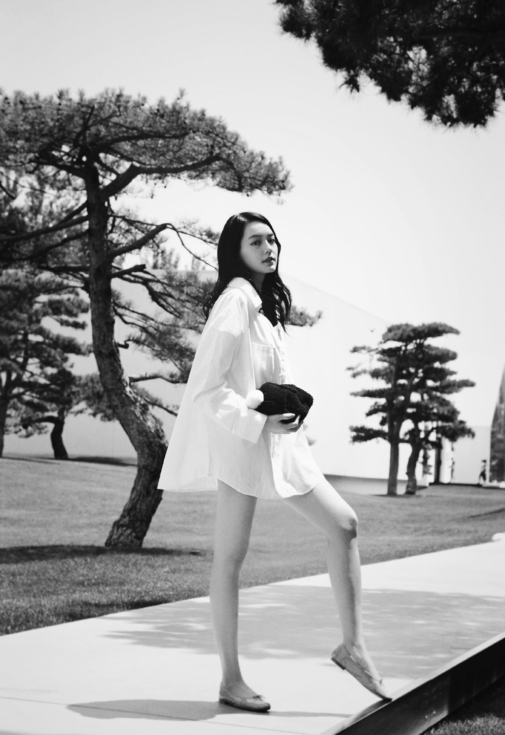 高清女星李诗颖白衫活力写真图片图片