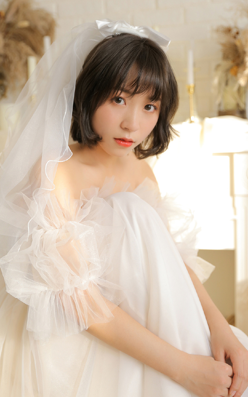 张馨予性感婚纱照高清写真图片图片