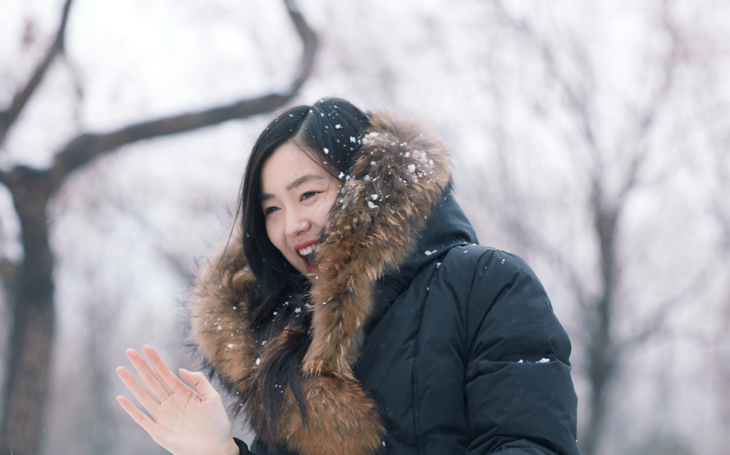 马苏雪景唯美浪漫写真图片图片