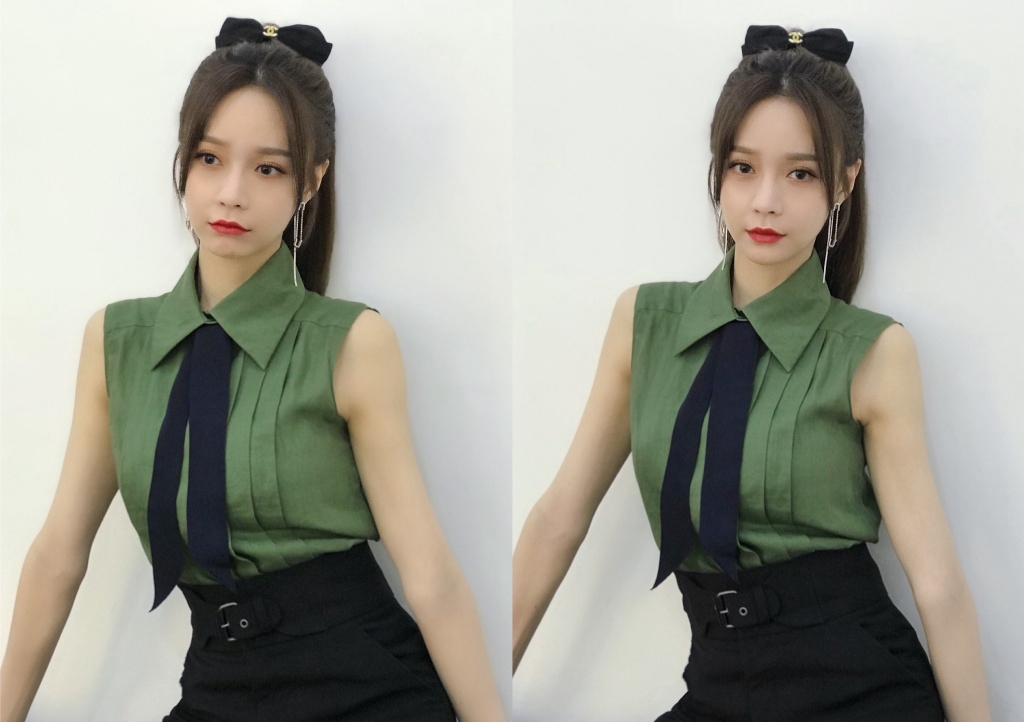 高清湖南省湘西吉首市美女沈梦辰抹胸性感唯美写真图片图片