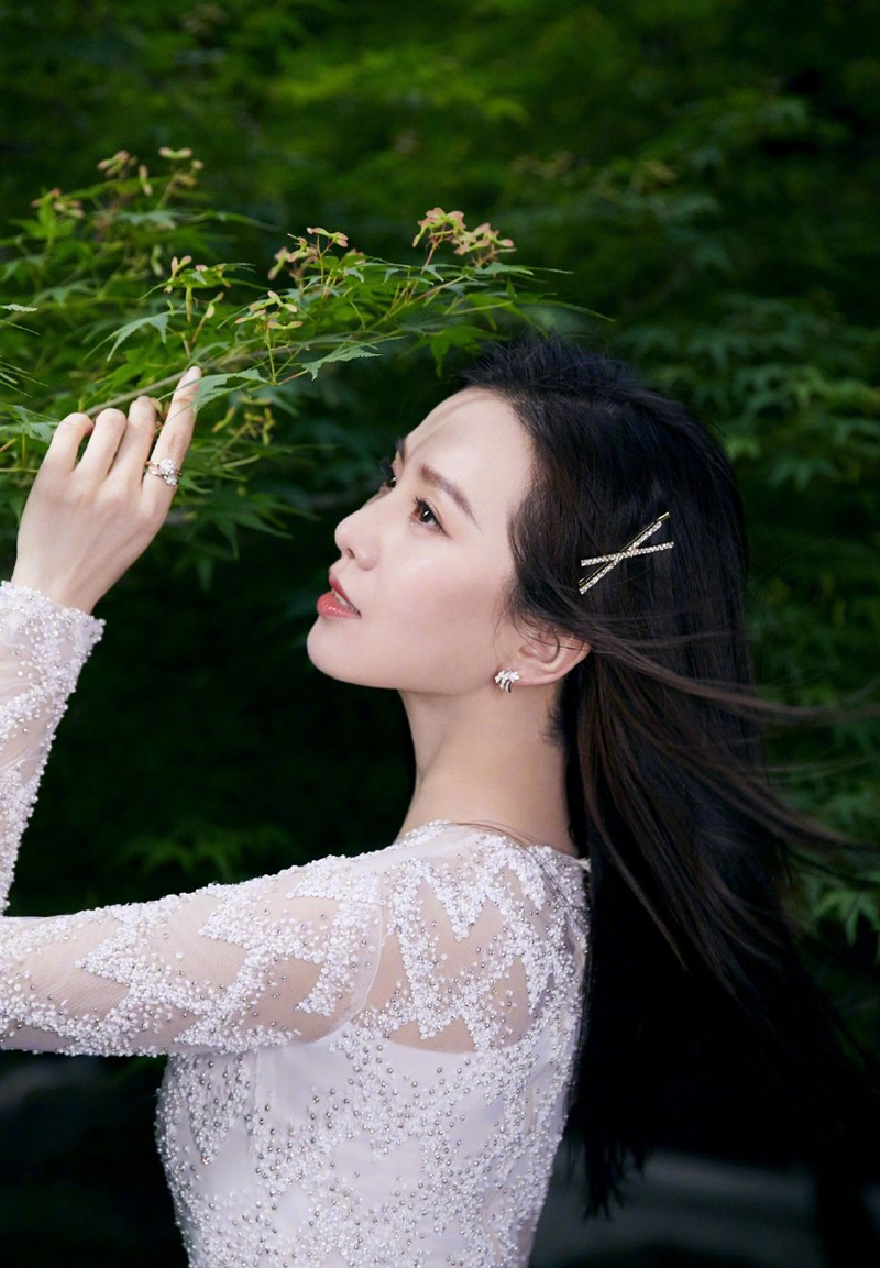刘诗诗黑长直魅力写真图片图片