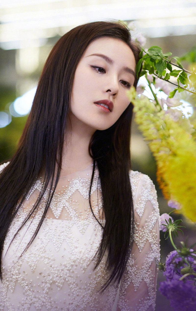 刘诗诗黑长直魅力写真图片图片