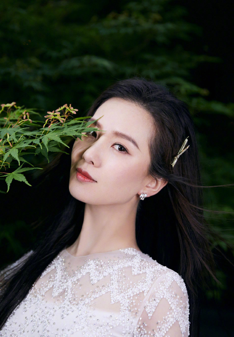 刘诗诗黑长直魅力写真图片图片
