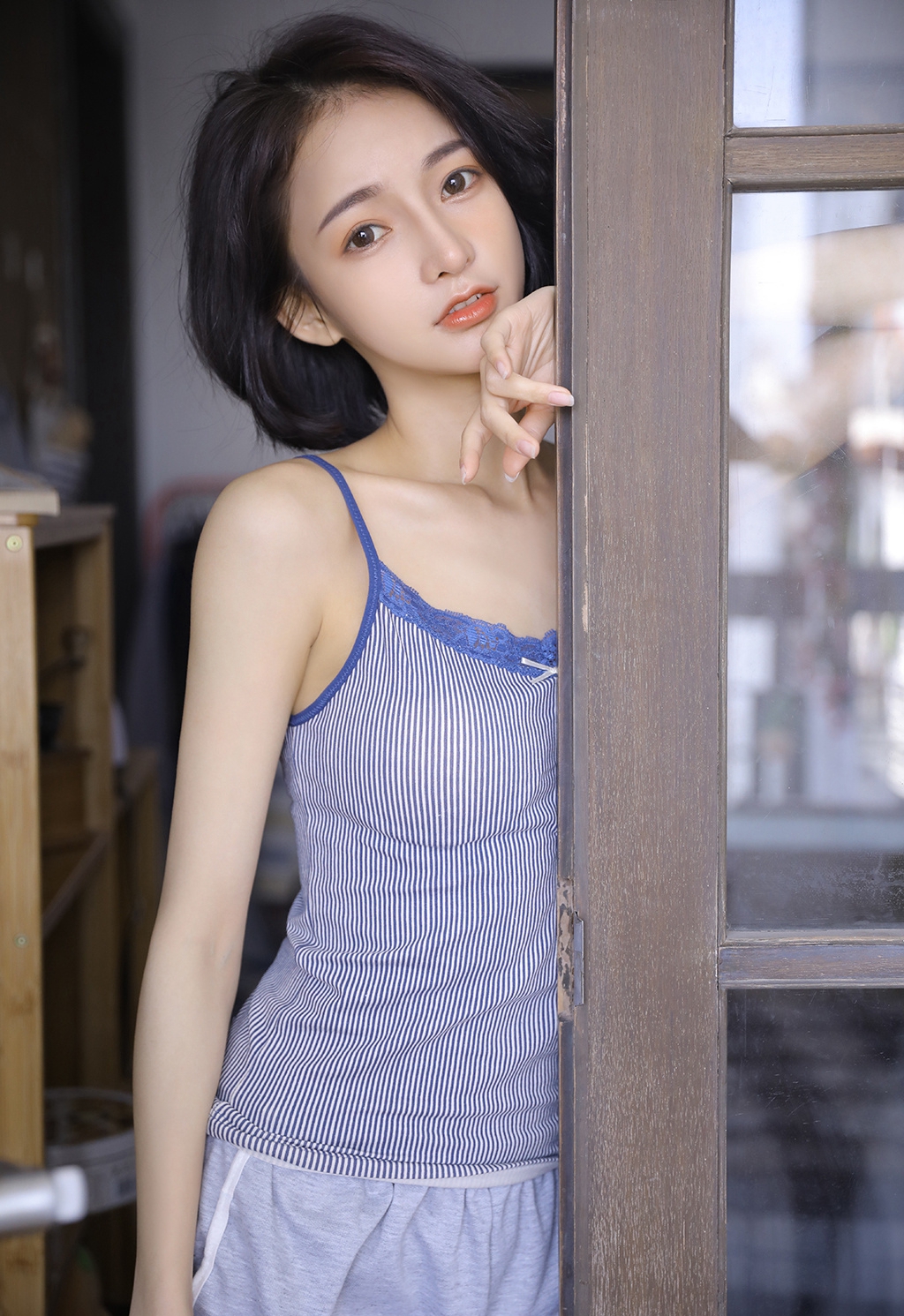 清纯短发图片
