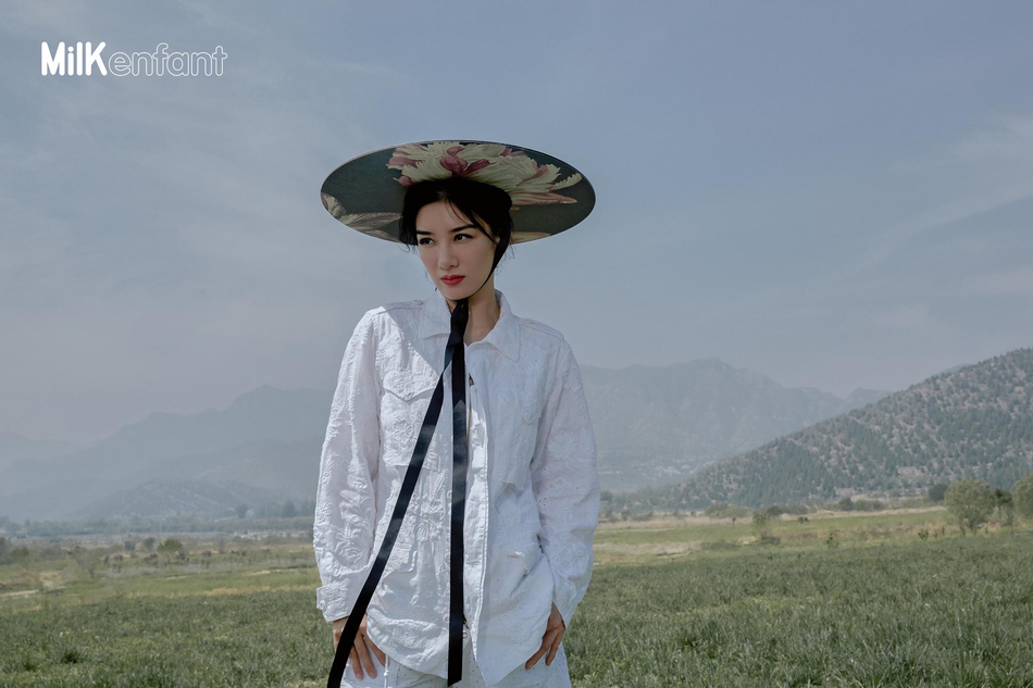 上海美女演员黄奕与女儿亲子时尚写真图片图片