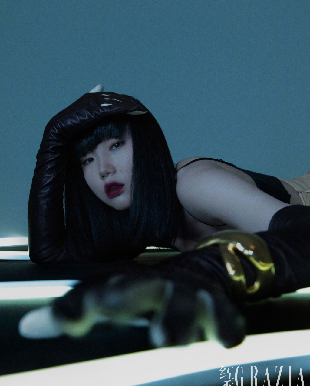 高清上海美女黄龄暗黑系甜酷写真图片图片