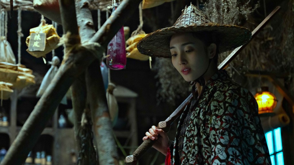 高清破案玄幻剧王紫璇《河神》小神婆顾影人物剧照图片图片
