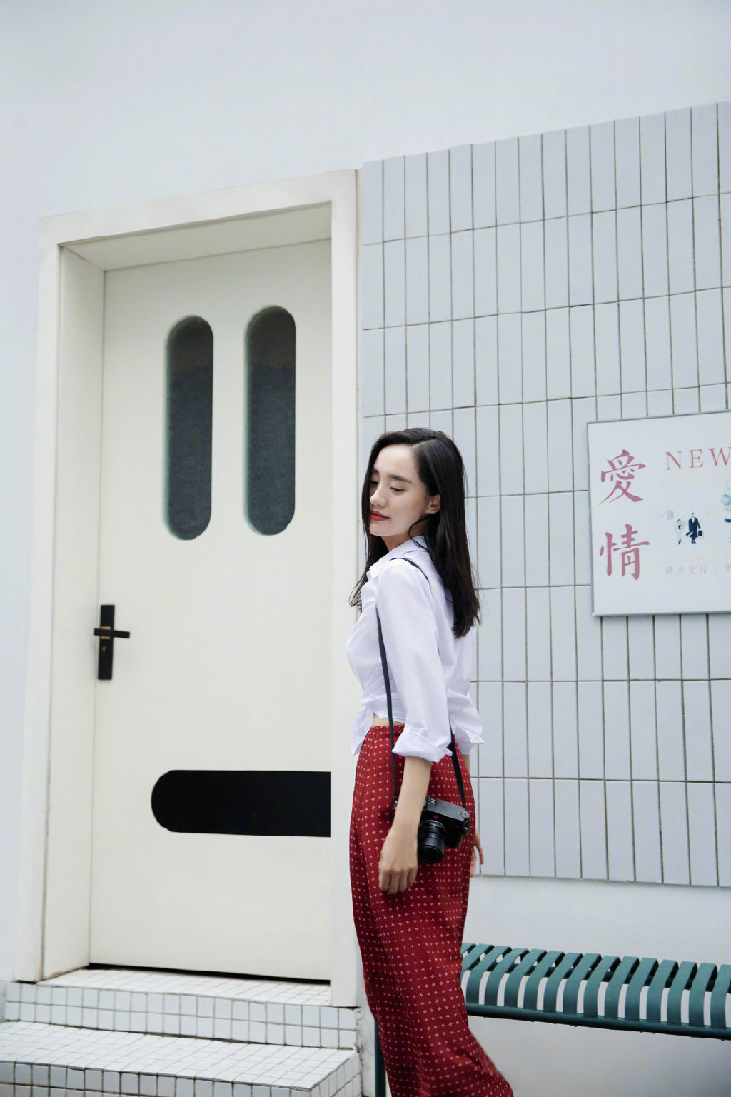 高清中国内地新生代功夫女明显王智素雅清新街拍写真图片王智图片图片