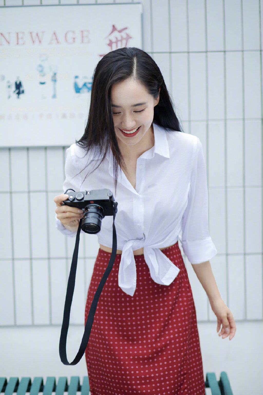 高清中国内地新生代功夫女明显王智素雅清新街拍写真图片王智图片图片