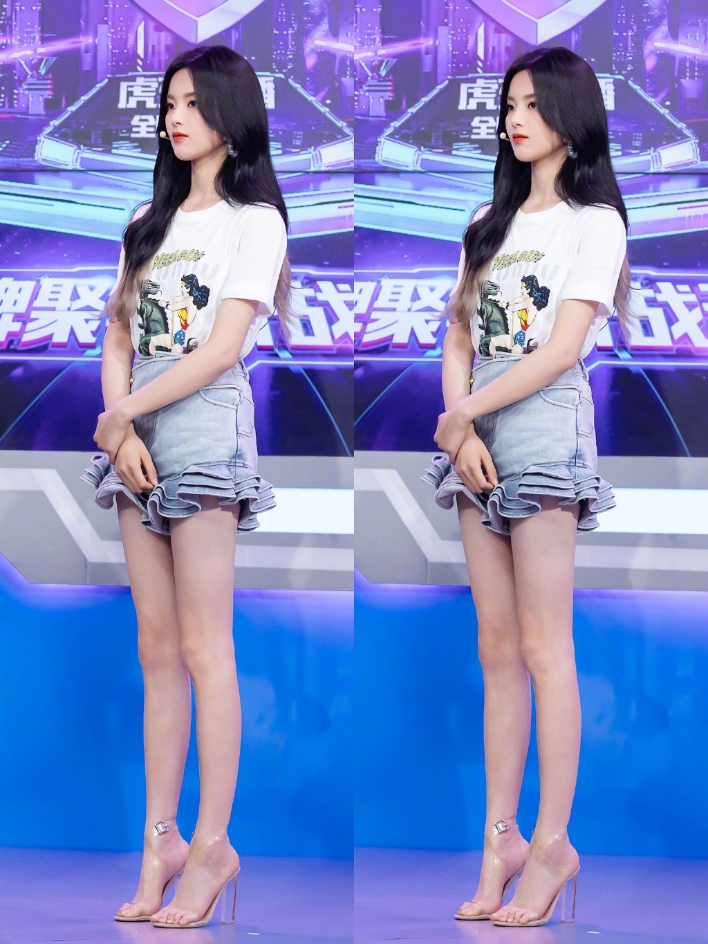 高清江苏性感美女星杨超越甜美糖果色写真图片图片