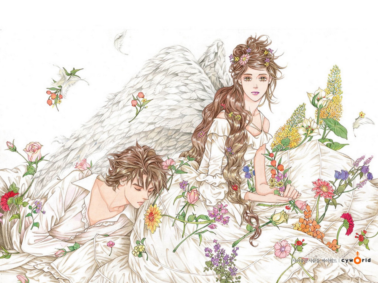 高清黄晓明和Angelababy浪漫情侣高清壁纸图片