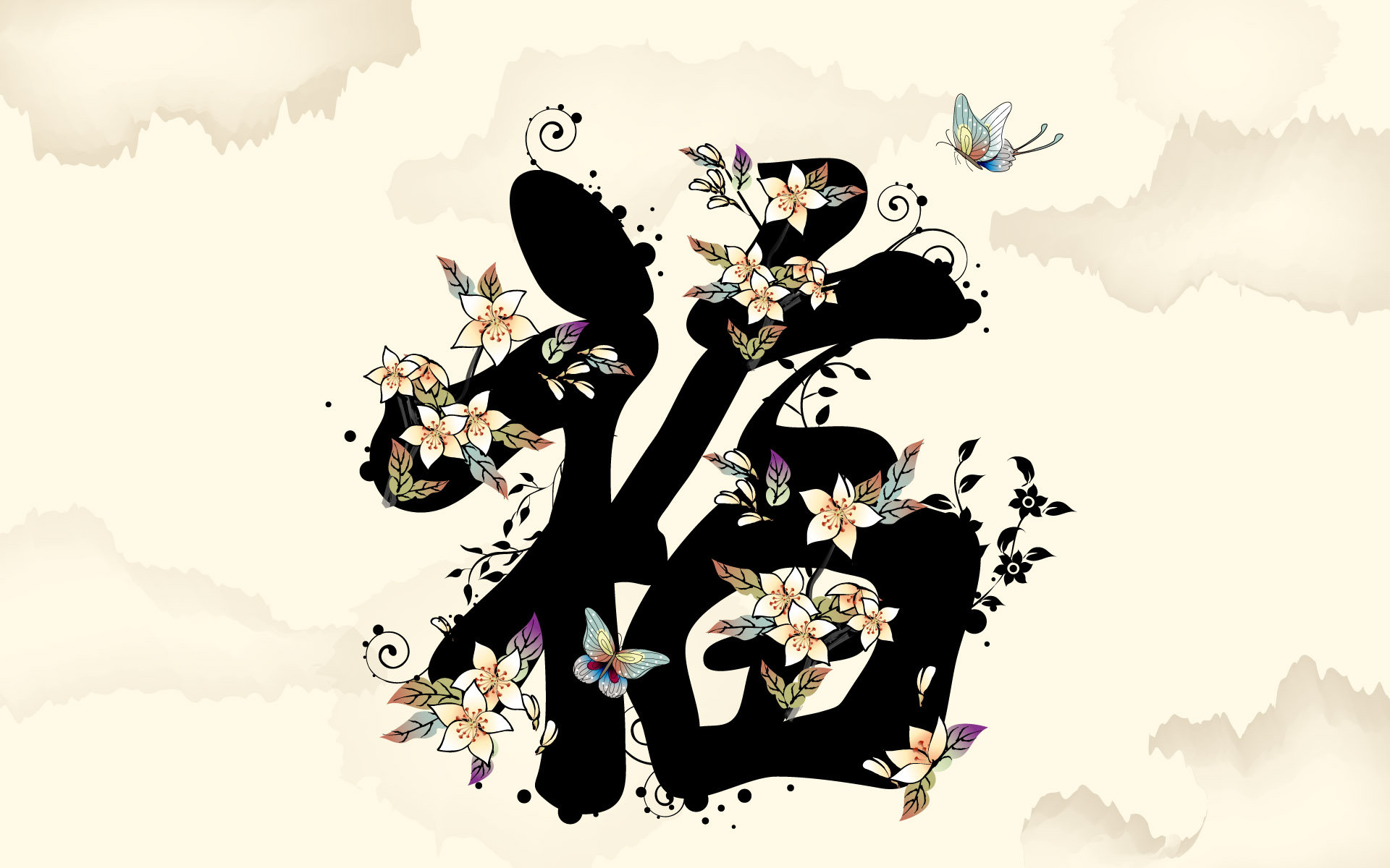 美丽鲜艳的海棠花风景桌面壁纸图片