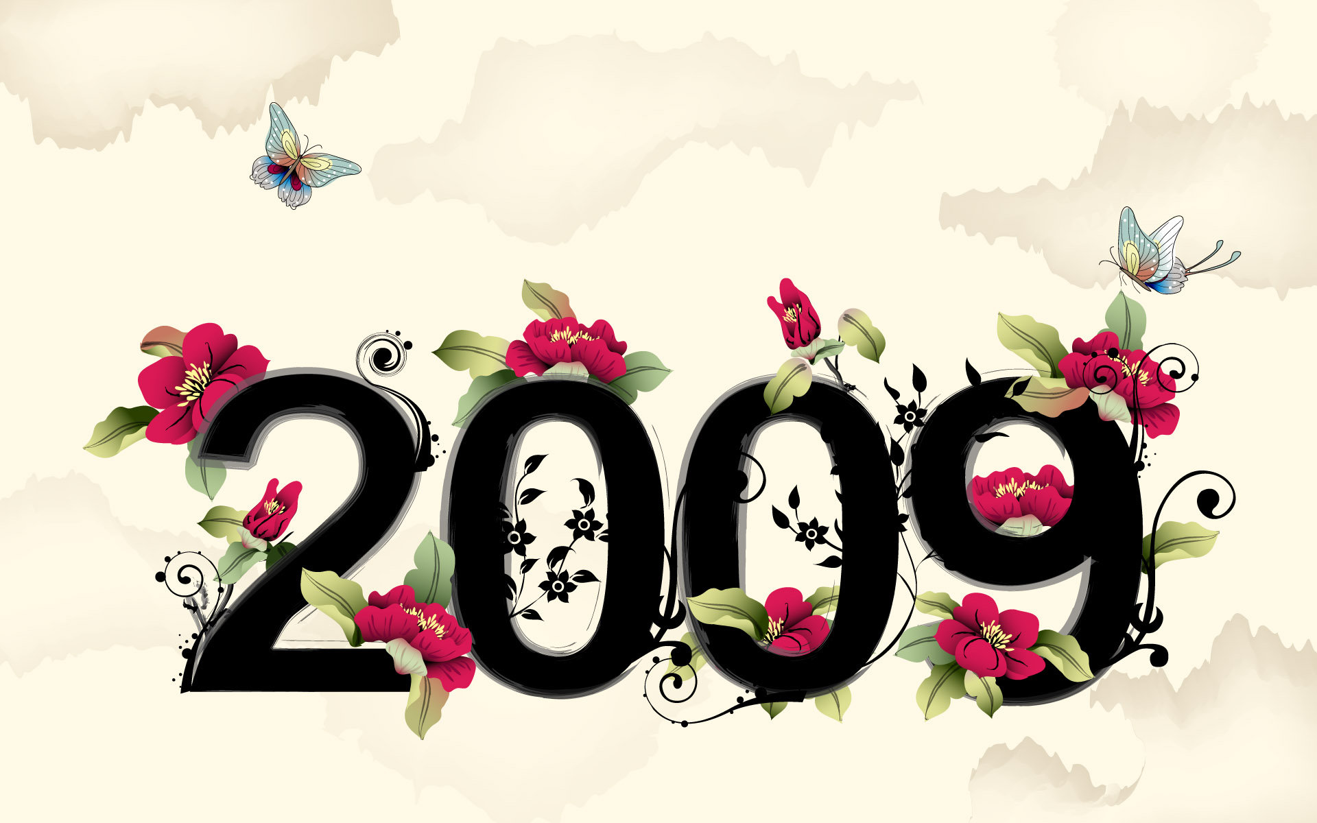 美丽鲜艳的海棠花风景桌面壁纸图片