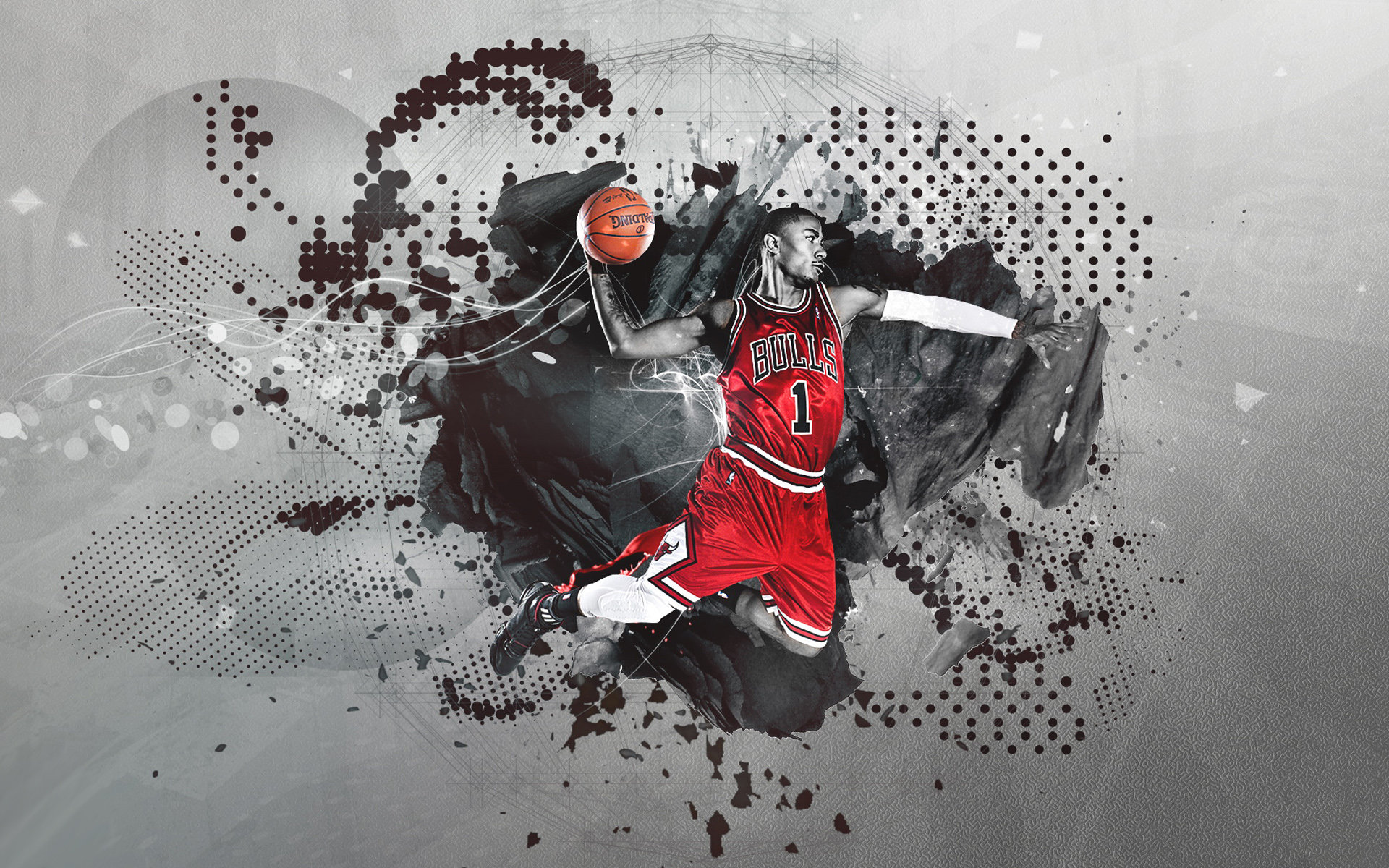 NBA篮球明星帅气扣篮高清酷炫手机壁纸图片