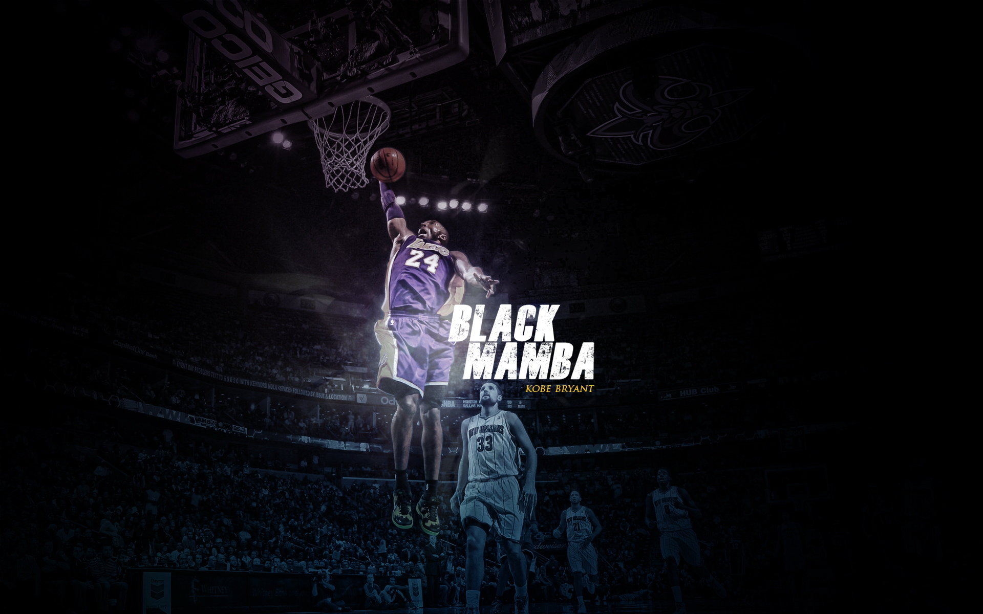 NBA篮球明星帅气扣篮高清酷炫手机壁纸图片