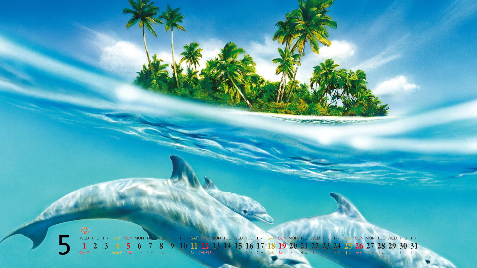 高清美景海底世界电脑桌面壁纸下载图片