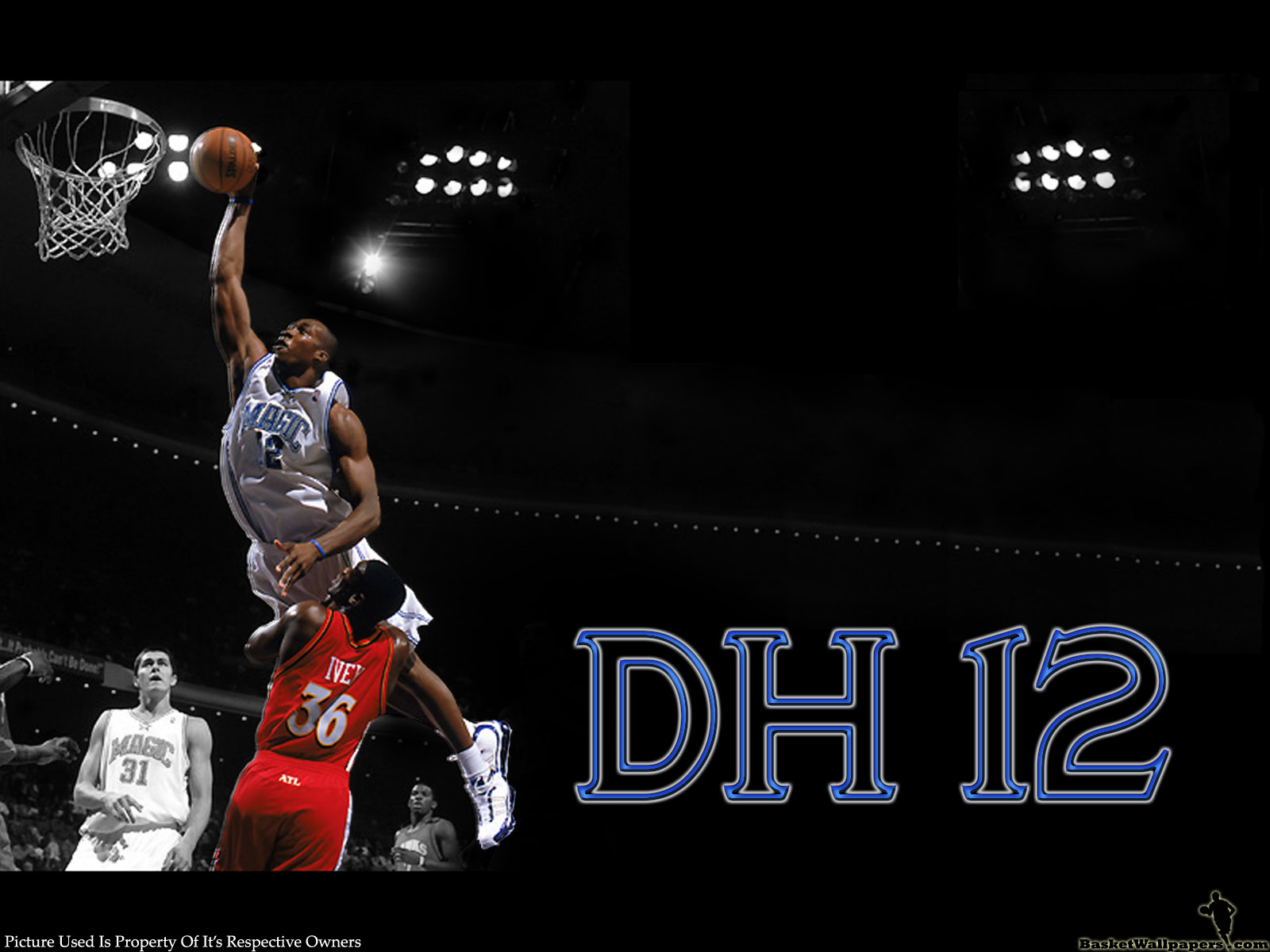 NBA篮球明星帅气扣篮高清酷炫手机壁纸图片