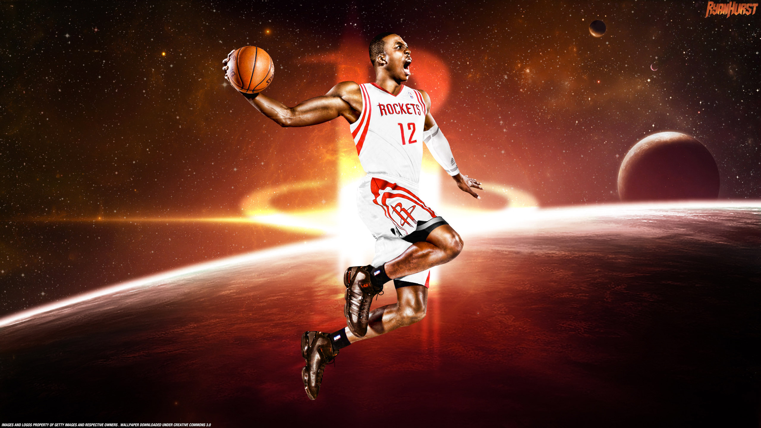 NBA篮球明星帅气扣篮高清酷炫手机壁纸图片