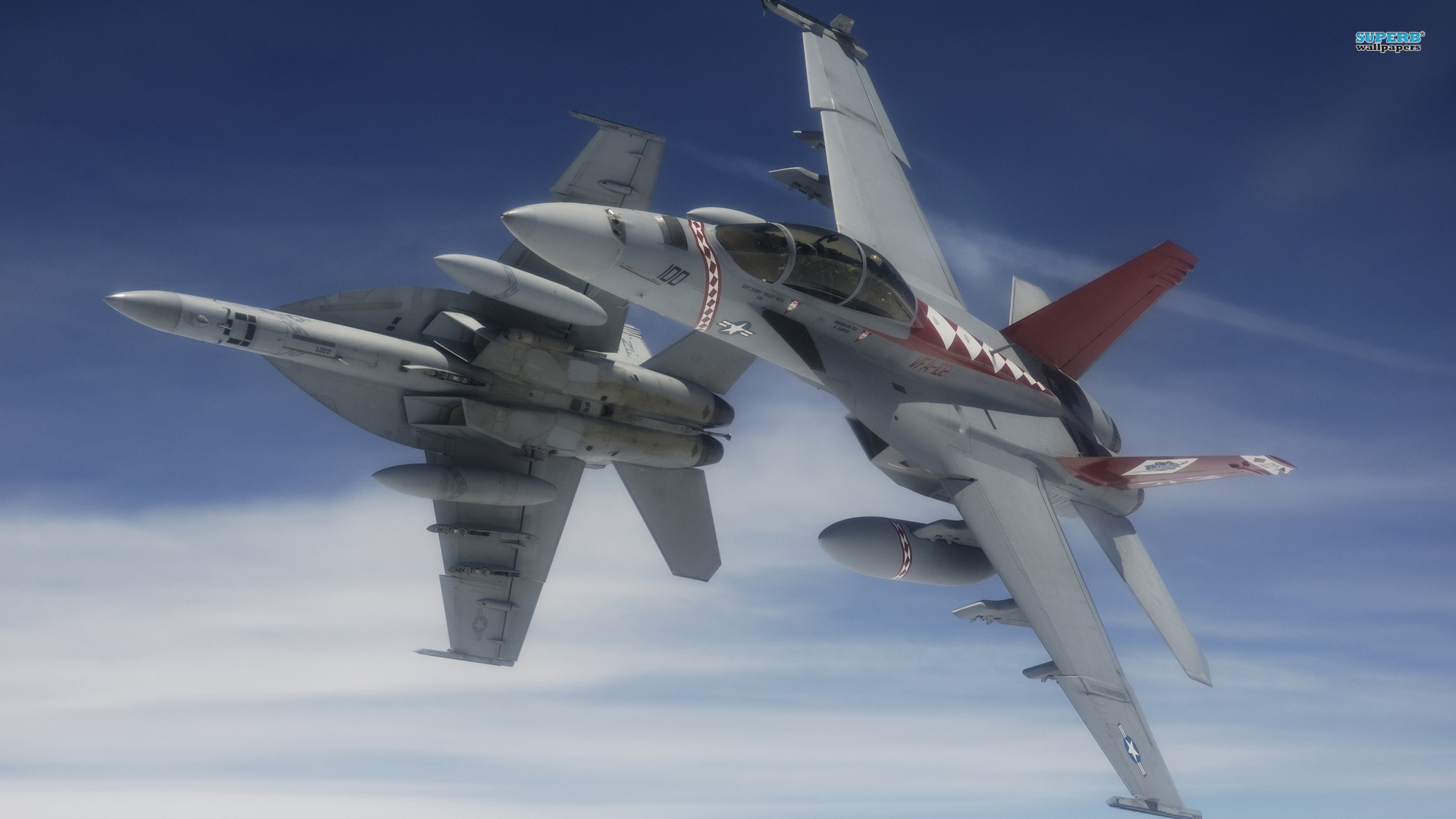 蓝色天空中飞翔的飞机高清摄影图片桌面壁纸下载图片