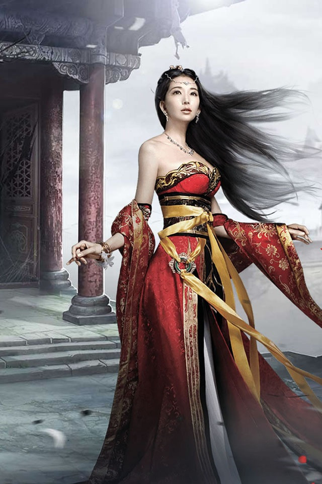 林志玲大唐无双2游戏代言高清手机壁纸图片