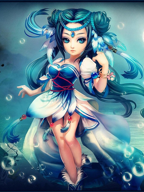 龙武iphone性感手机美女壁纸图片