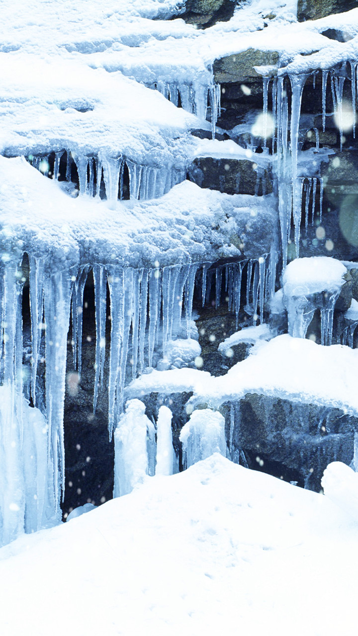 美丽的雪景720X1280手机壁纸图片
