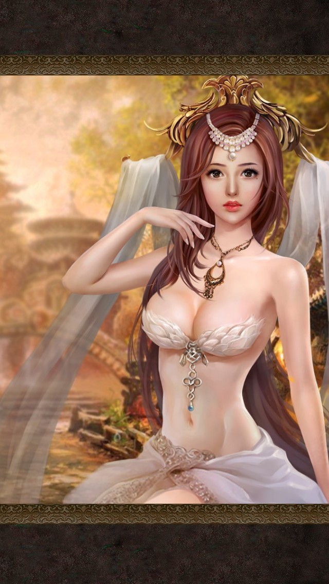 性感游戏美女iPhone5手机壁纸图片