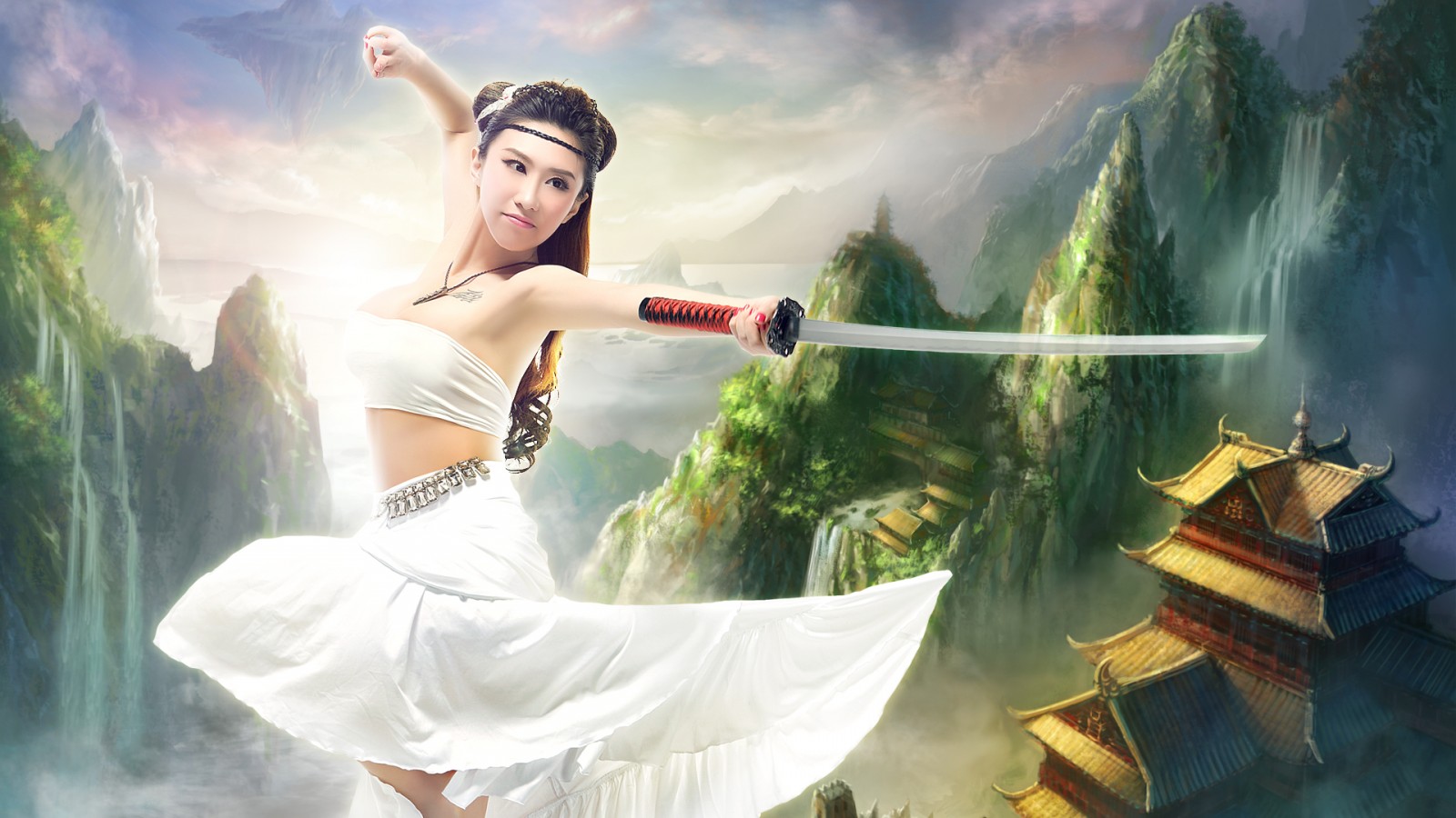 高清手游chinajoy《逍遥江湖》美女游戏壁纸图片