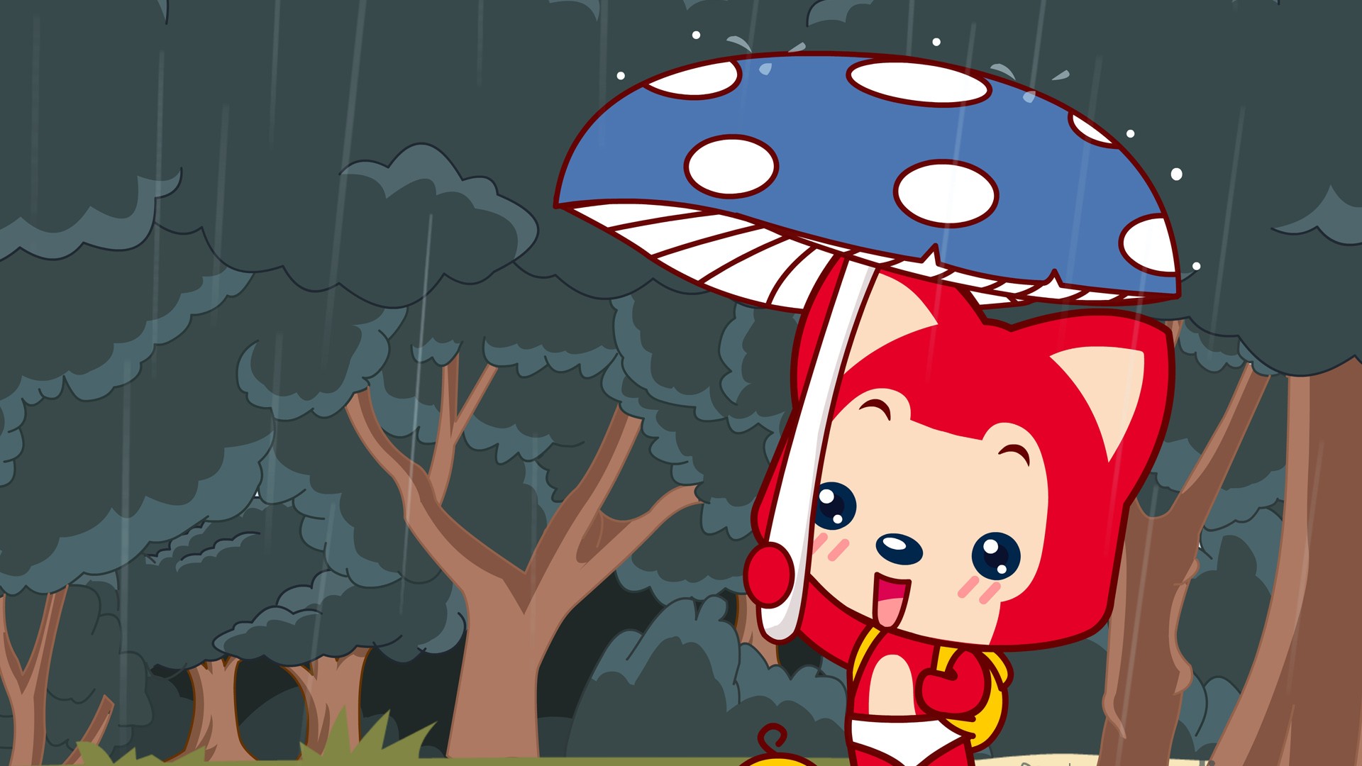 高清可爱卡通图片最新阿狸动漫电脑桌面壁纸第一辑图片
