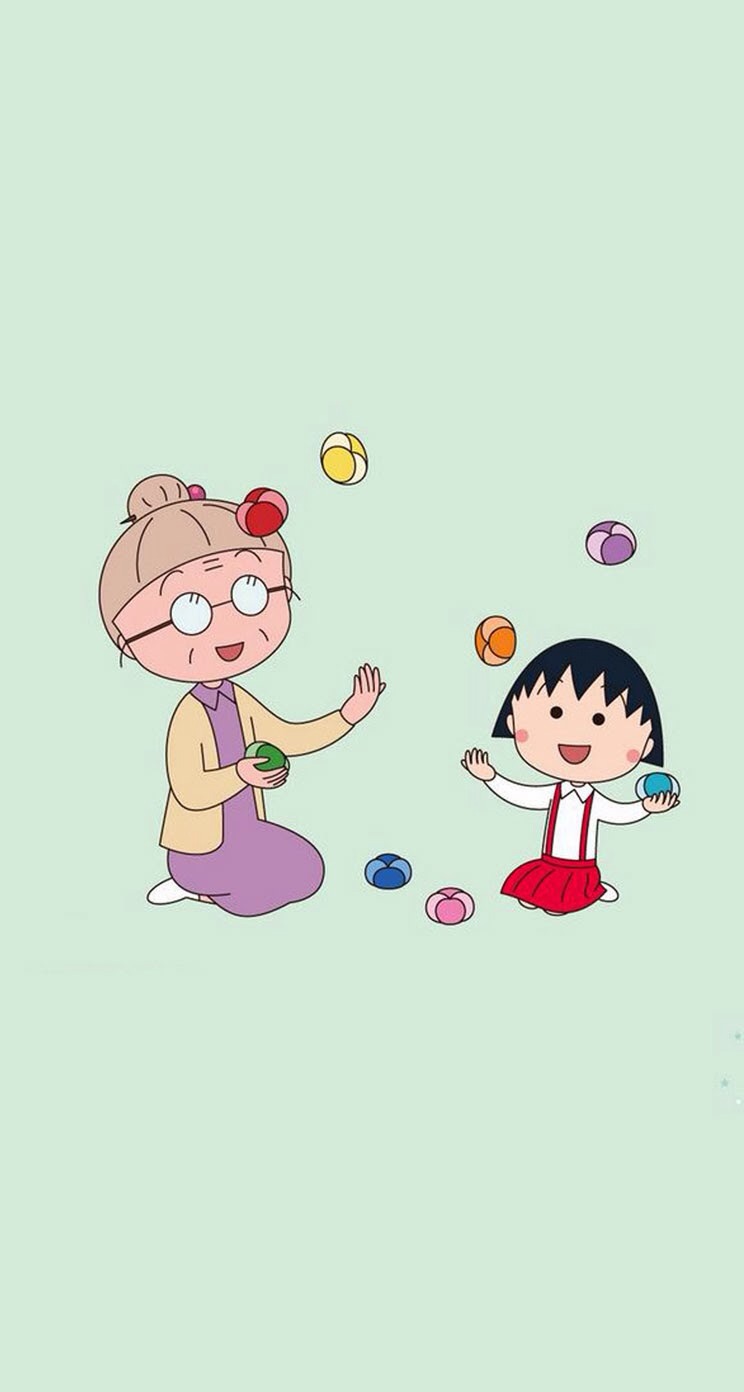 高清动漫人物小丸子的时装秀高清手机壁纸下载图片